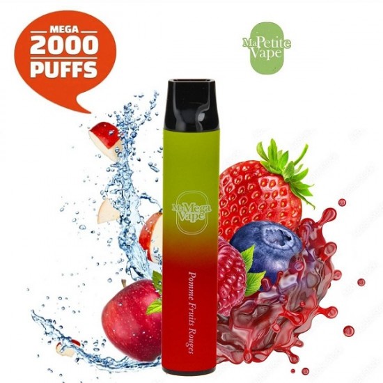 Apple Red Fruits 2000 puffs 0mg - Ma Petite