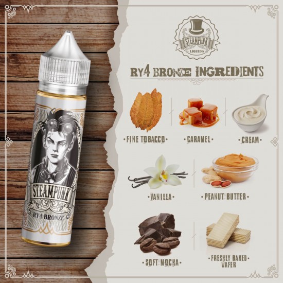 Steampunk Flavor Shot 60ml - RY4 Bronze