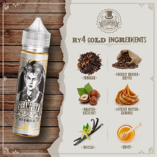 Steampunk Flavor Shot 60ml - RY4 Gold