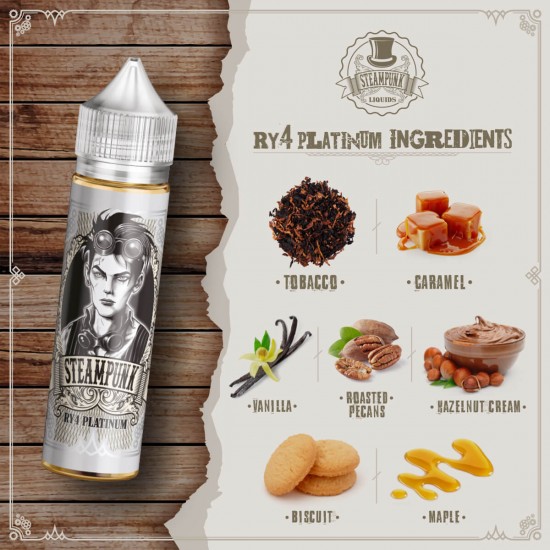 Steampunk Flavor Shot 60ml - RY4 Platinum