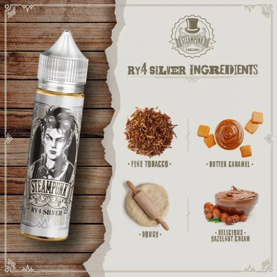 Steampunk Flavor Shot 60ml - RY4 Silver